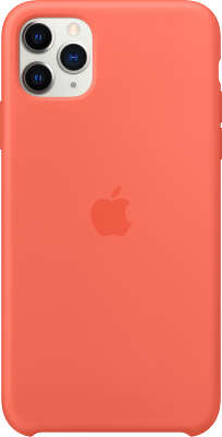 Силиконовый чехол для iPhone 11 Pro Max Apple Silicone Case, Clementine Orange [MX022ZM/A]