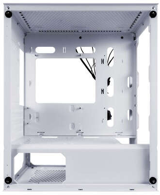 Корпус 1STPLAYER FIREBASE X4-M, белый, mATX, Без БП (X4-M-WH-2F1P-W-1F1-W)
