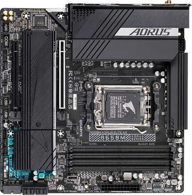 Материнская плата mATX LGAAM5 GIGABYTE B650M AORUS ELITE AX