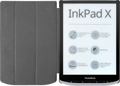 Обложка для электронной книги PocketBook X [PBC-1040-BKST-RU], чёрная