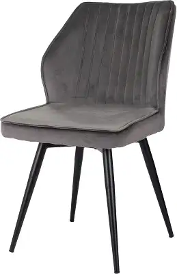 Стул для дома Бюрократ CH-K5_SP с повор.мех. т.серый Holland 18 металл черный на ножках (CH-K5_1/SP/HL18)