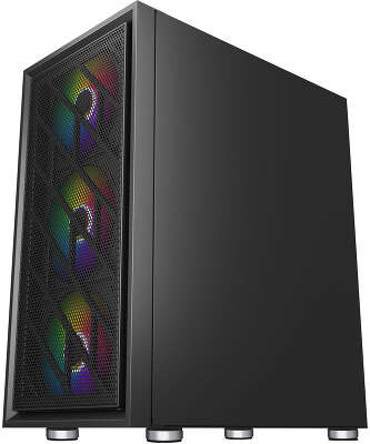 Корпус 1STPLAYER AR-7, черный, ATX, Без БП (AR-7-4G6P)