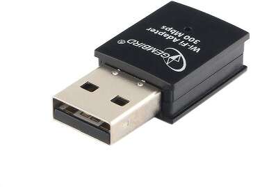 Адаптер Wi-Fi GEMBIRD WNP-UA-005, 802.11b/g/n, 2.4 ГГц, до 300 Мбит/с, 18 дБм, USB