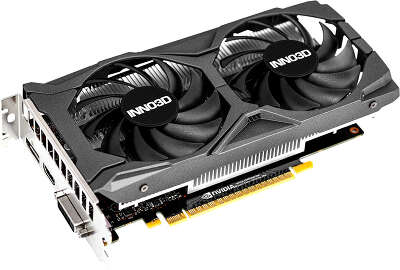 Видеокарта Inno3D nVidia GeForce GTX1650 TWIN X2 OC 4Gb GDDR6 [N16502-04D6X-1713VA32R]
