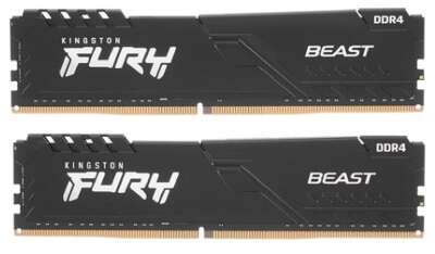 Kingston DDR4 DIMM 32GB Kit 2x16Gb KF432C16BBK2/32 PC4-25600, 3200MHz, CL16