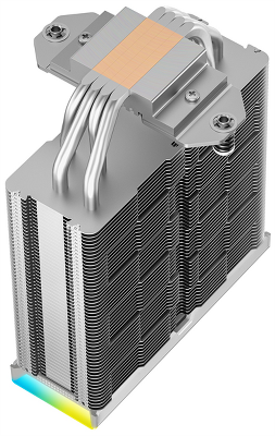 Кулер для процессора DEEPCOOL AK400 DIGITAL SE WH LGA1700/1200/115X/AM5/AM4 (18шт/кор, TDP 220W, PWM, Fan 120mm, 4 тепл. трубки, ARGB, белый) RET (R-AK400-WHADMN-GJD)