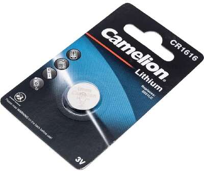 Camelion CR1616 BL-1 (CR1616-BP1, батарейка литиевая,3V) (1 шт. в уп-ке) 