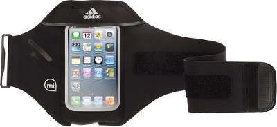 Спортивный чехол для iPhone 5/5S/SE Griffin Mi Coach Adidas Armband, чёрный [GB36062]