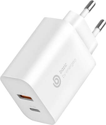 Зарядное устройство EnergEA Bazic GoPort PD30W USB-C PD30W/USB-A QC3.0 18W, White [CHR-GP-PD30W-EU]