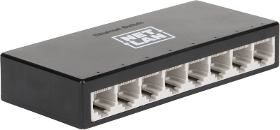 Коммутатор NETLAN, неуправляемый, 8*10/100/1000Мбит/с, DC5V 1A