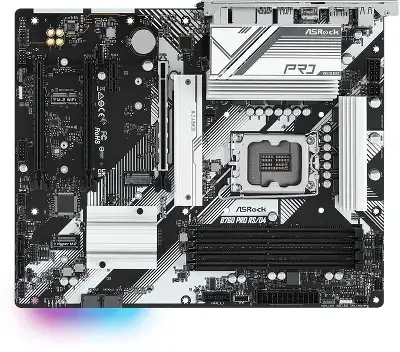 Материнская плата Asrock B760 PRO RS/D4 Soc-1700 Intel B760 4xDDR4 ATX AC`97 8ch(7.1) 2.5Gg RAID+HDMI+DP