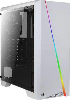 Корпус AeroCool Cylon Tempered Glass, белый, ATX, Без БП (4718009152342)