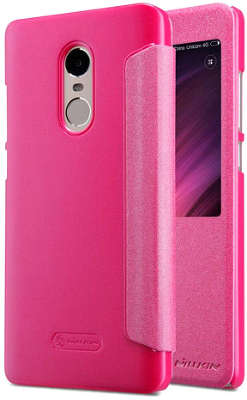 Чехол Nillkin для Xiaomi Redmi Note 4 (global) Sparkle Booktype PU Red [6902048137554]