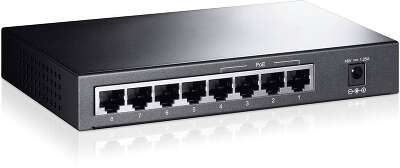 TP-Link TL-SF1008P 8-портовый настольный коммутатор 10/100 Мбит/с с 4 портами PoE+, стальной корпус
