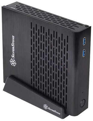 Корпус SilverStone SST-PT13B, черный, Mini-ITX, Без БП (SST-PT13B-USB3.0)