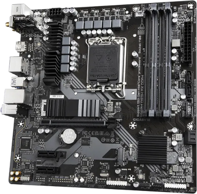 Материнская плата GIGABYTE B760M DS3H AX DDR4, LGA1700, B760, 4*DDR4, 4*SATA, 2*M.2, 3*USB 3.2, 2*USB 2.0, Type-C, 1*PCIx16, 2*PCIx1, HDMI+2*DP, mATX