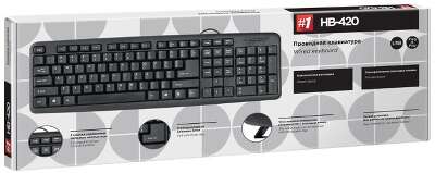 Клавиатура USB HB-420 RU BLACK 45420 DEFENDER
