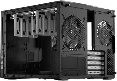 Корпус ПК без блока питания/ Case Fractal Design Node 804, Mini-Tower, 3x120mm, 2xUSB-A 3.2 mATX, mITX Black