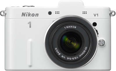 Цифровая фотокамера Nikon 1 V1 White Kit (10-30 мм f/3.5-5.6 VR)