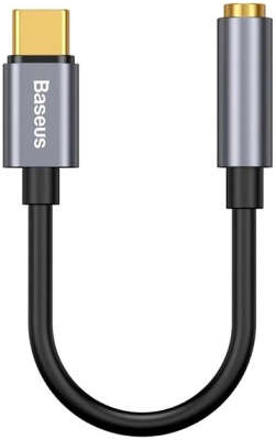 Адаптер Baseus USB-C Male to 3.5mm Female, Grey [CATL54-0G]