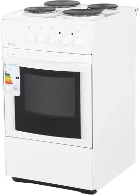 Плита Электрическая Flama AE 1403 W белый эмаль