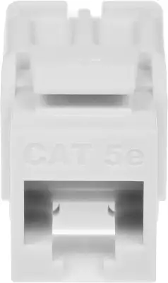 Модуль Hyperline KJNE-8P8C-C5E-90-WH информ. KeystoneRJ45 кат.5E UTP бел. (упак.:1шт)