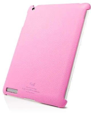 Кожаный чехол SGP Leather Case Griff для iPad 2, розовый [SGP07697]