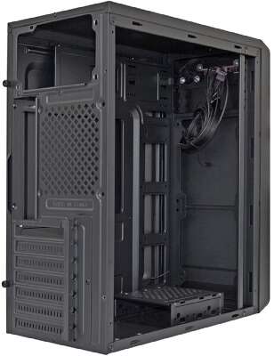 Exegate EX283070RUS Корпус Miditower ExeGate XP-332 Black, ATX, <без БП>, 2*USB, Audio