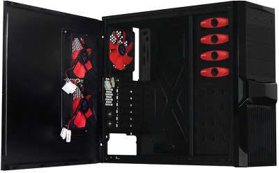 Корпус RaidMax Reiter Black, 500W, ATX