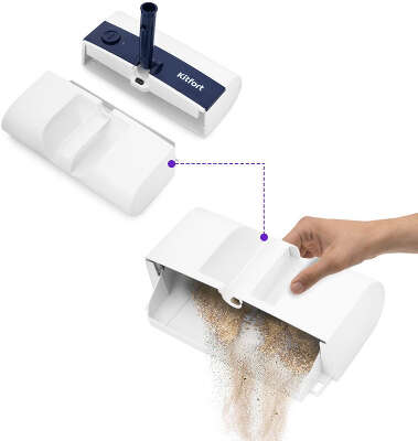 Пылесос-электровеник Kitfort КТ-558 10Вт белый/черный