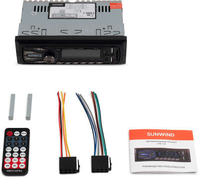 Автомагнитола SunWind CRS-130 1DIN 4x50Вт ПДУ