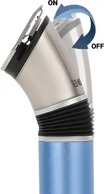 Машинка для стрижки Polaris PHC 0401RB голубой (насадок в компл:1шт)