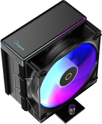 Кулер для процессора Ocypus Gamma A40 BK ARGB, 100mm ARGB FAN, Top ARGB Panel, 4 HEAT PIPES, 4-PIN PWM, 600-2400 RPM, 29DBA, HYDRO BEARING, LGA115X/1200/1700/18XX, AM4/AM5