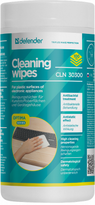 Defender Салфетки для поверхностей CLN 30300 Optima 100 шт,туба,термобонд