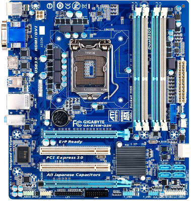 Мат. плата P8 Gigabyte GA-B75M-D3H (OEM)