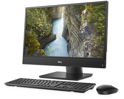 Моноблок Dell Optiplex 5270 21.5" FHD i3-9100/8/500/WF/BT/Cam/Kb+Mouse/W10Pro,черный/серебристый
