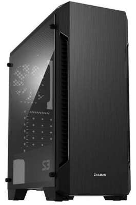 Корпус ZALMAN MidTower S3 black (ATX, без БП, 2xUSB2.0+USB3.2, 1х120mm ) (Zalman S3)