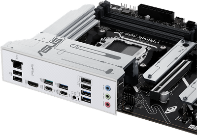 Материнская плата ASUS PRIME X870-P, AM5, X870, 4*DDR5, 2*SATA, 4*M.2, 4*USB 3.2, 2*USB 2.0, 2*Type-C, 5*PCIx16, HDMI, ATX; 90MB1IT0-M0EAY0