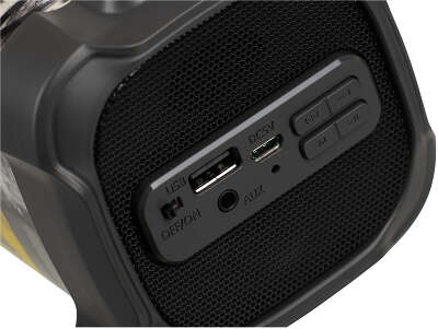 Колонка порт. Hyundai H-PAC440 черный 9W 1.0 BT/3.5Jack/USB 10м 1500mAh
