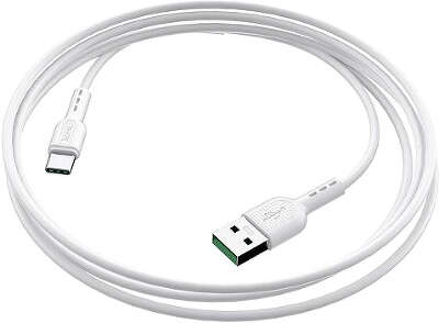 Кабель USB 2.0 hoco X33, AM/Type-C, белый, 1м, макс. ток 5А