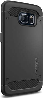 Чехол клип-кейс Spigen Capsule Ultra Rugged для Galaxy S6 Edge, чёрный [SGP11414]