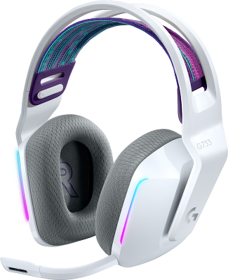 Гарнитура/ Logitech Headset G733 LIGHTSPEED Wireless RGB Gaming WHITE Retail