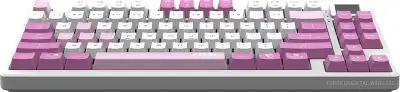 Клавиатура беспроводная Keyboard MSI FORGE GK600 TKL, Wireless, Mechanical Linear Switches, RGB LED, 4000mA/h, Violet