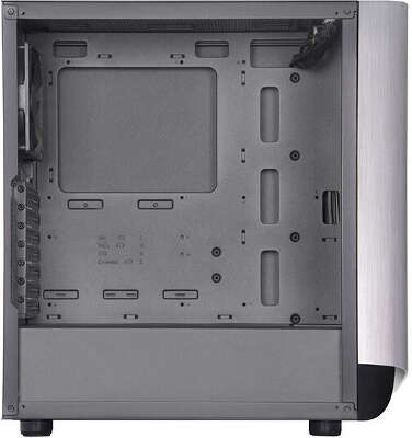Корпус SilverStone SETA A1, черный/серебристый, ATX, Без БП (SST-SEA1SB-G)