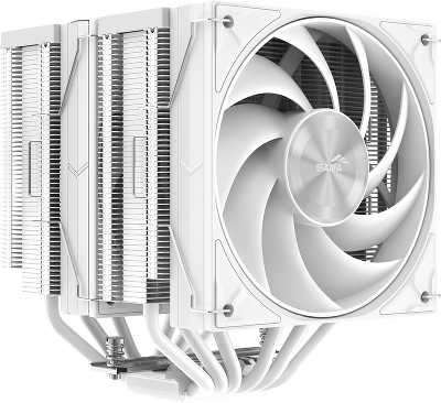 Кулер для процессора/ CPU Cooler SAMA A60W (265W, 4-pin PWM, 156.5mm, 6x6mm, 2x120mm, 78CFM, 29dBA, 2200RPM, S: 1851/1700/1200/115X, AM5/AM4, white)