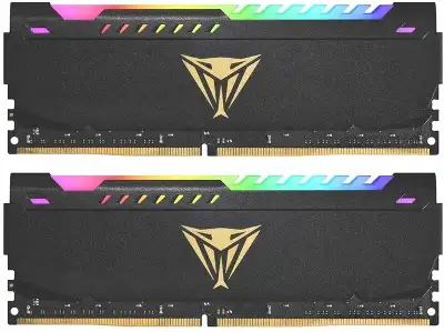 Память DDR4 2x16GB 3600MHz Patriot PVSR432G360C0K Viper Steel RGB RTL Gaming PC4-28800 CL20 DIMM 288-pin 1.35В dual rank с радиатором Ret