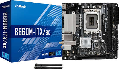 Материнская плата mini-ITX LGA1700 ASRock B660M-ITX/ac