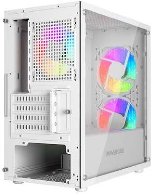 Корпус PowerCase Mistral Micro D3W ARGB, белый, mATX, без БП (CMMDW-A3)