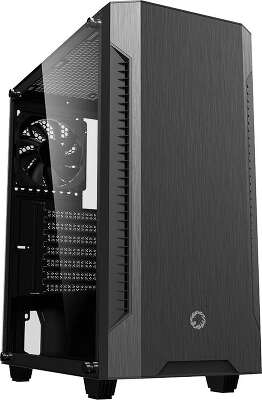 Корпус GameMax Fortress TG, черный, ATX, Без БП (Fortress TG)