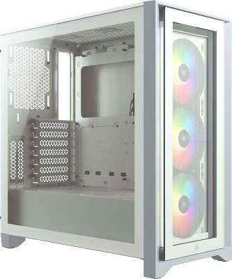 Корпус Corsair iCUE 4000X, белый, ATX, Без БП (CC-9011205-WW)